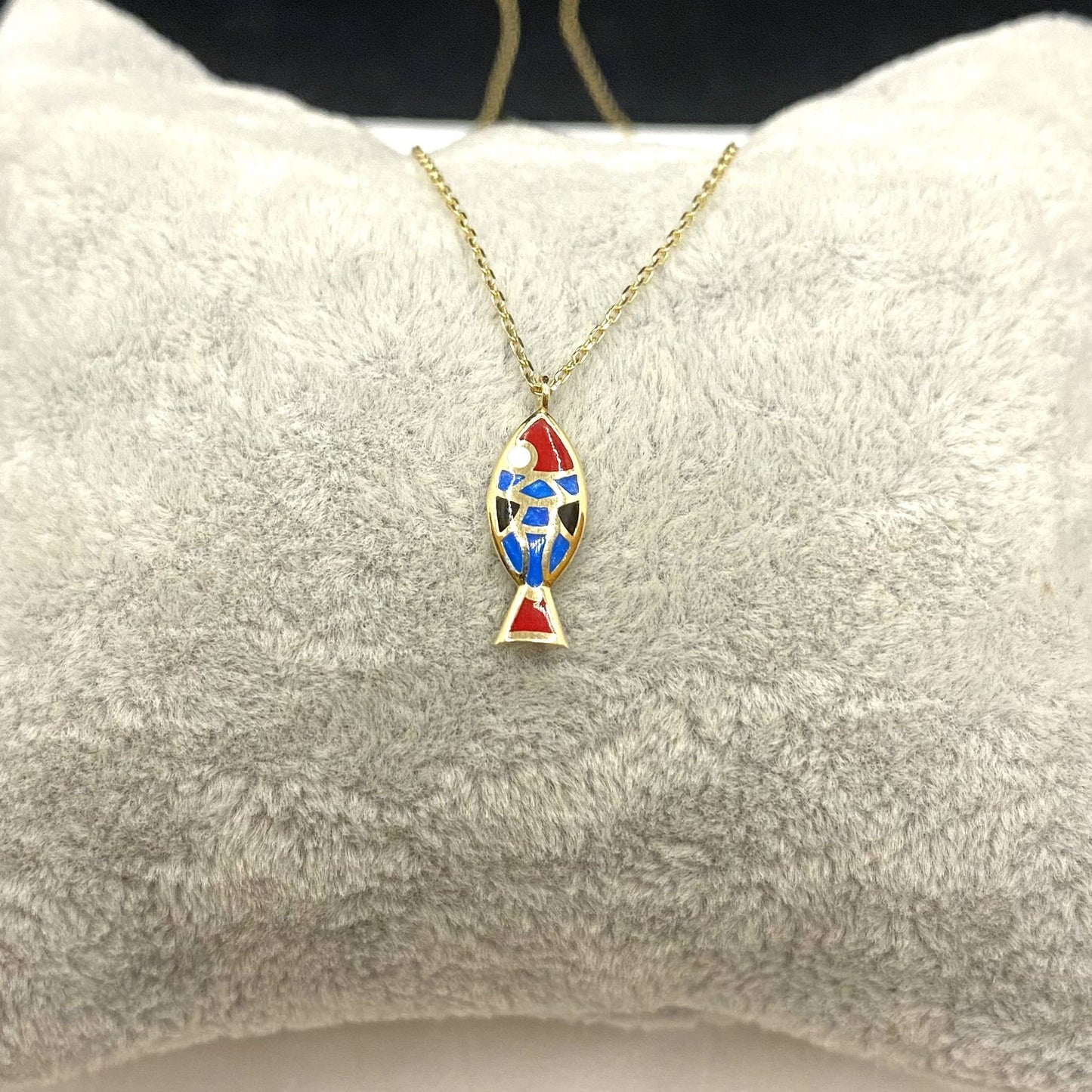 14K Real Solid Gold Fish Necklace for Women , Fish Jewelry ,Fish Pendant ,Fish Gifts , Gold Charm Necklaces , Sea Necklace ,Birthday Gifts