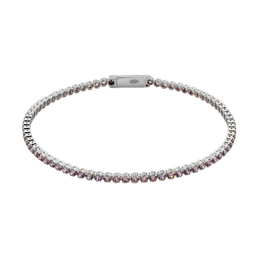 14K Real Solid Gold Tennis Bracelet for Women | CZ Eternity Tennis Bracelet for Her