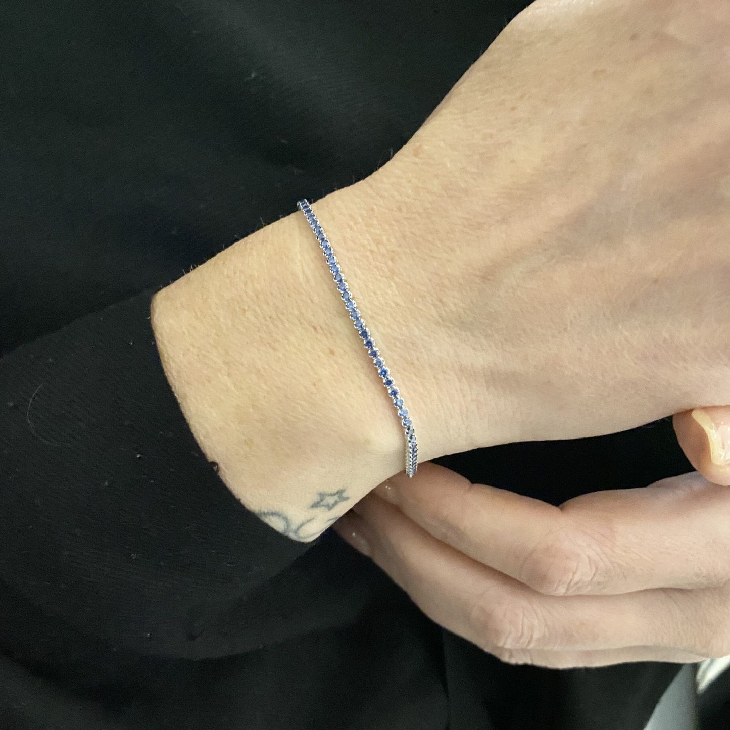 14K Real Solid Gold Tennis Bracelet for Women | CZ Eternity Tennis Bracelet for mom, anniversary gift