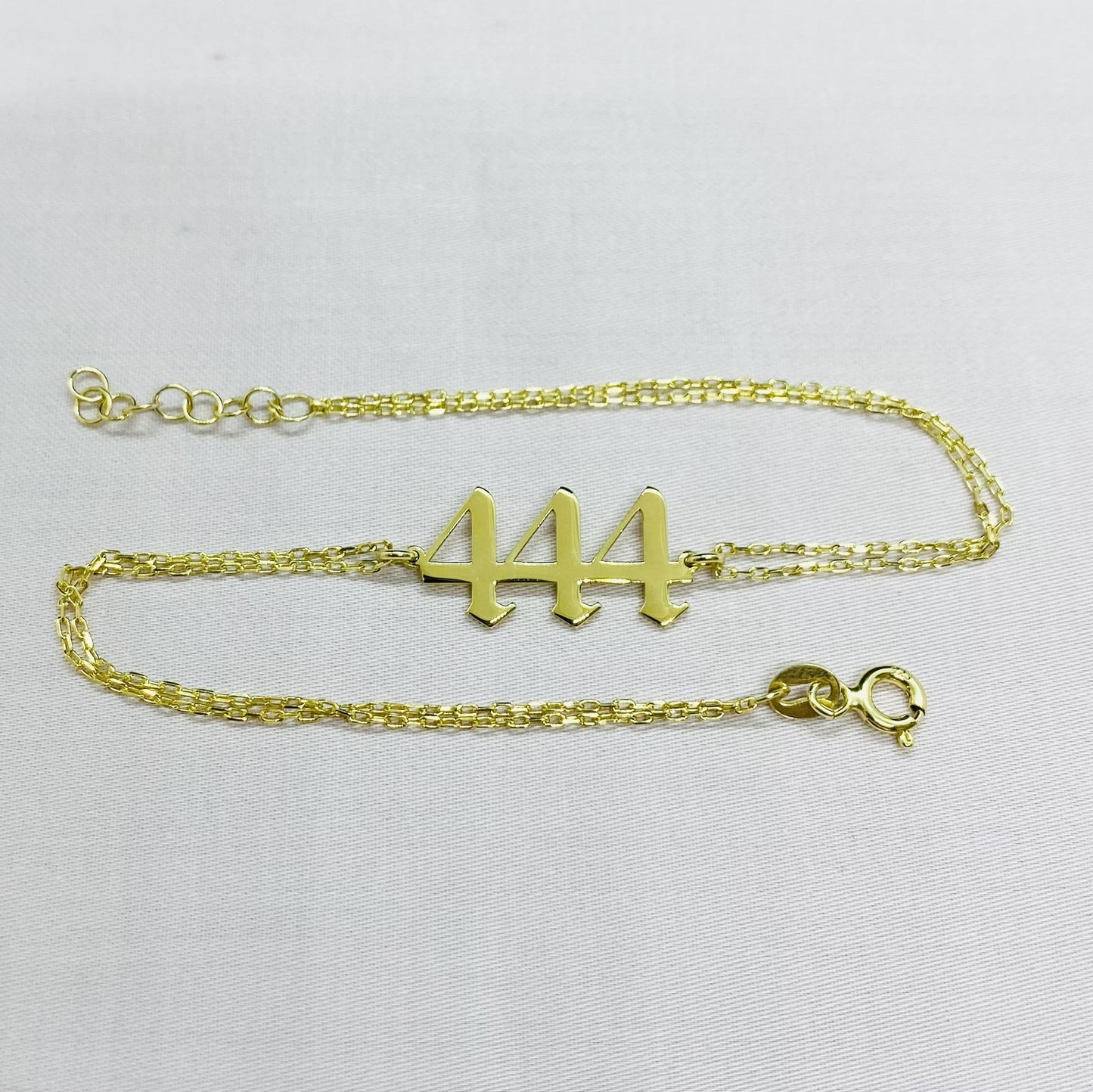 Angel Number Bracelet for Women, Numerology Birth Year Personalized Custom Number Date Bracelet ,14K Solid Gold Lucky Spiritual Jewelry
