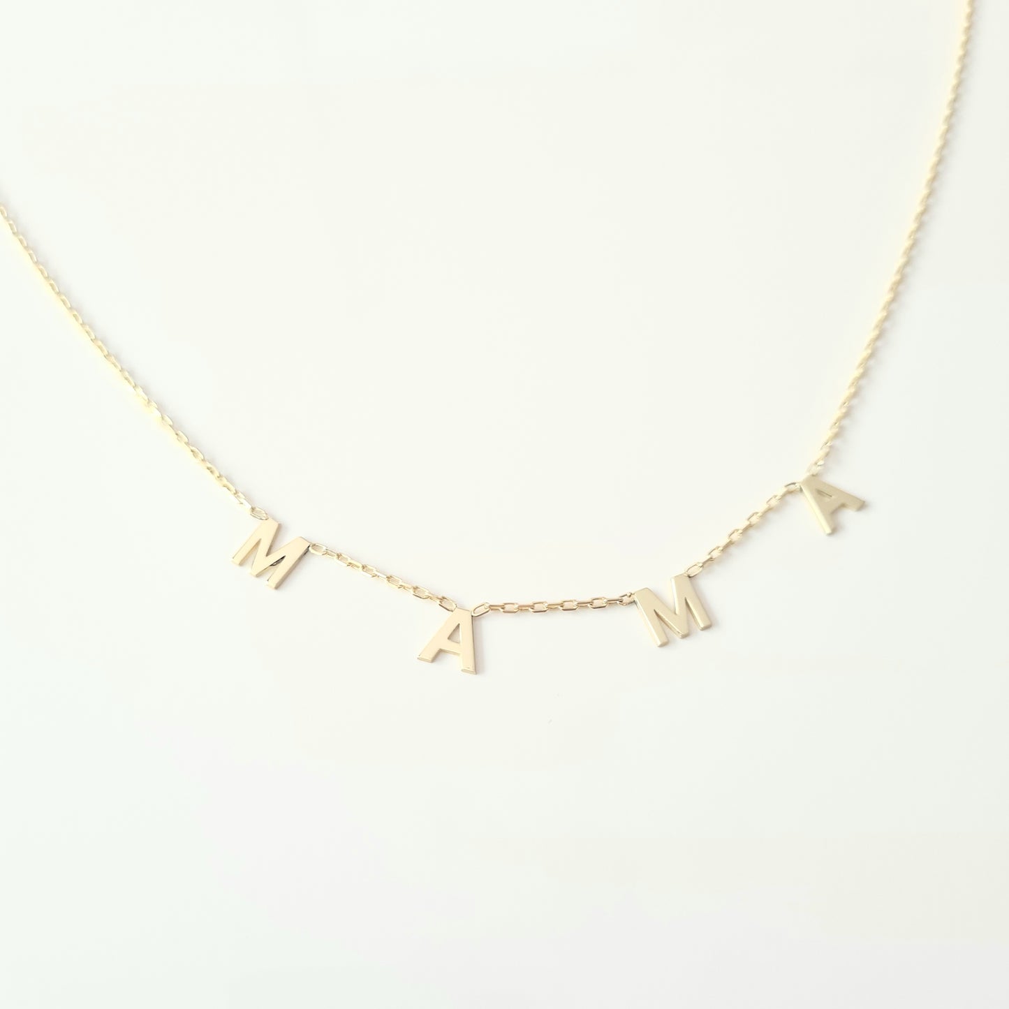 925K Sterling Silver Mama Necklace for Women