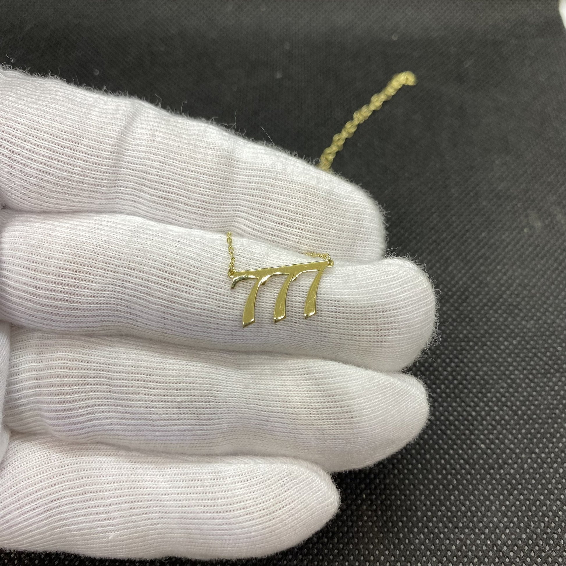 14K Real Solid Gold Angel Number Necklace for Women , Birth Year Necklace , Personalized Gifts , Custom Number , Numerical Jewelry