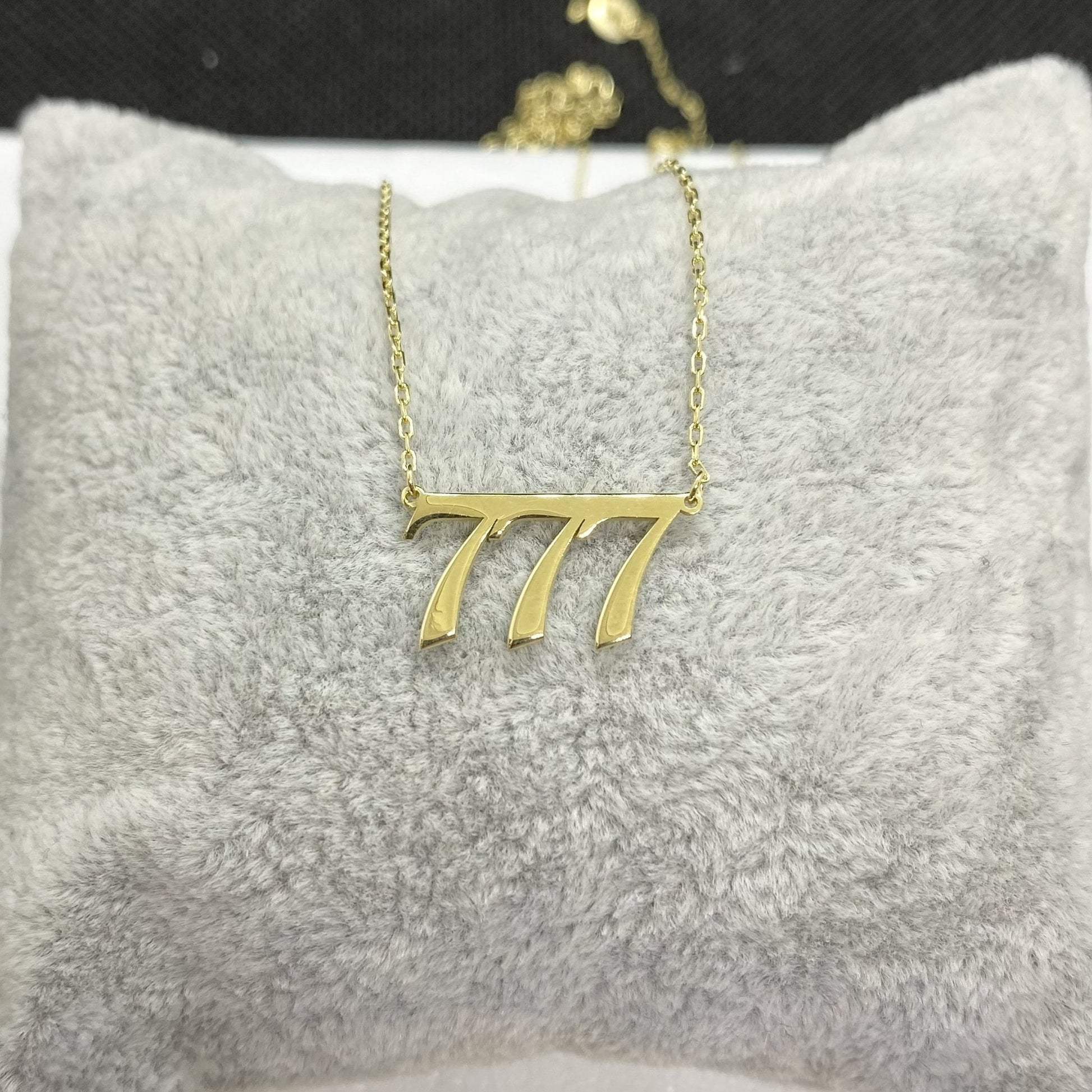 14K Real Solid Gold Angel Number Necklace for Women , Birth Year Necklace , Personalized Gifts , Custom Number Pendant, Numerical Jewelry