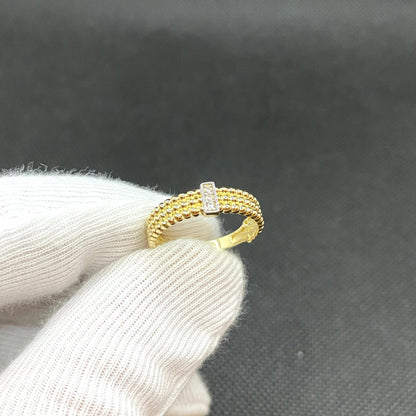 14K Solid Gold Baguette Ring For Women , Dot Ring Gold , Dainty Baguette Design Ring , Best Christmas Gift for her mom , Unique Jewelry