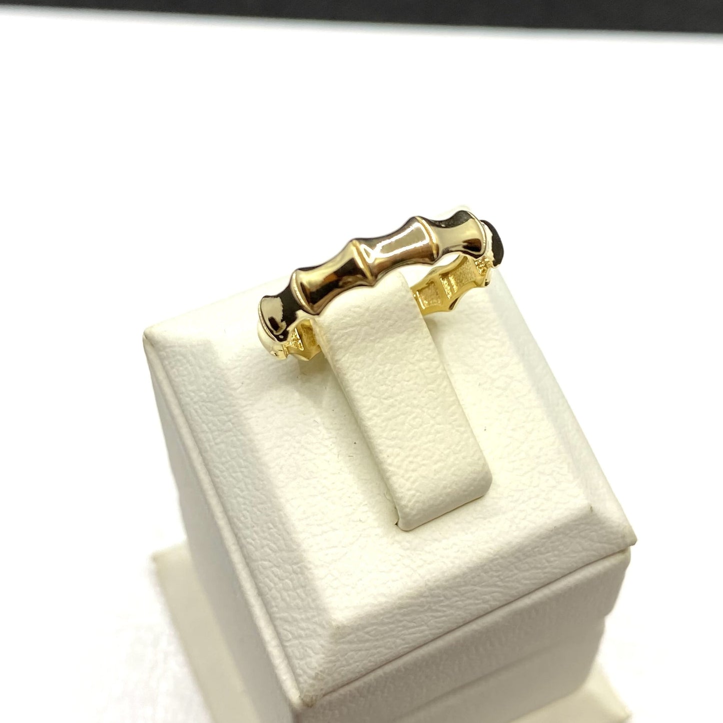 14K Real Solid Gold Bamboo Ring for Women , Dainty Band Ring , Minimalist Ring Gold, Gift for her , Birthday Gifts