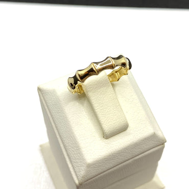 14K Real Solid Gold Bamboo Ring for Women , Dainty Band Ring , Minimalist Ring Gold, Gift for her , Birthday Gifts