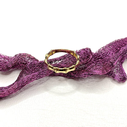 14K Real Solid Gold Bamboo Ring for Women , Dainty Band Ring , Minimalist Ring Gold, Gift for her , Christmas Gift