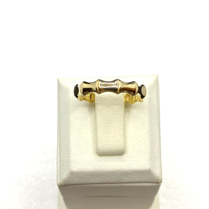 14K Real Solid Gold Bamboo Ring for Women , Dainty Band Ring , Minimalist Ring Gold, Gift for her , Christmas Gift, Birthday Gifts