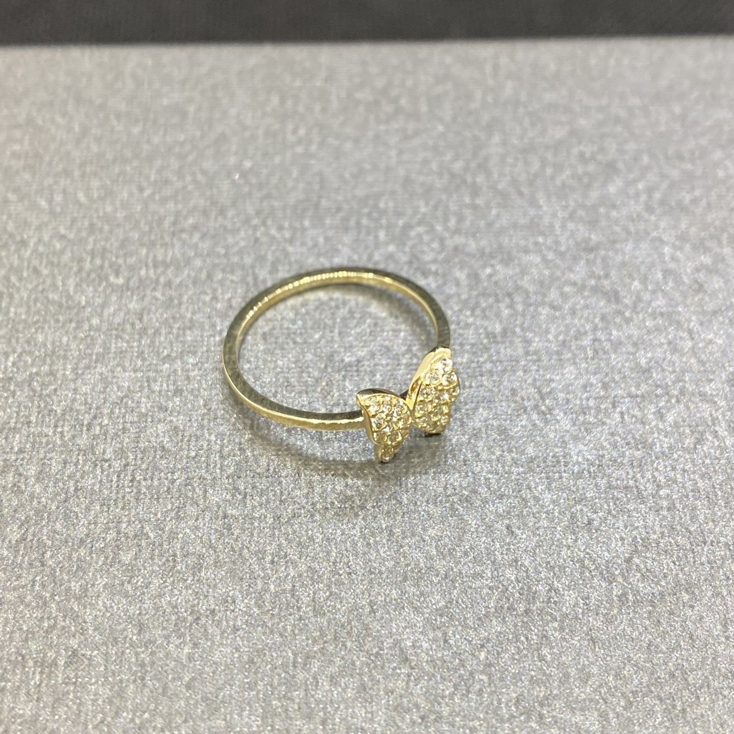 14K Real Solid Gold Butterfly Ring for Women ,14K Gold Stackable Ring ,14K Gold Butterfly Ring , CZ Butterfly Stacking Ring, Xmas Gifts for Her