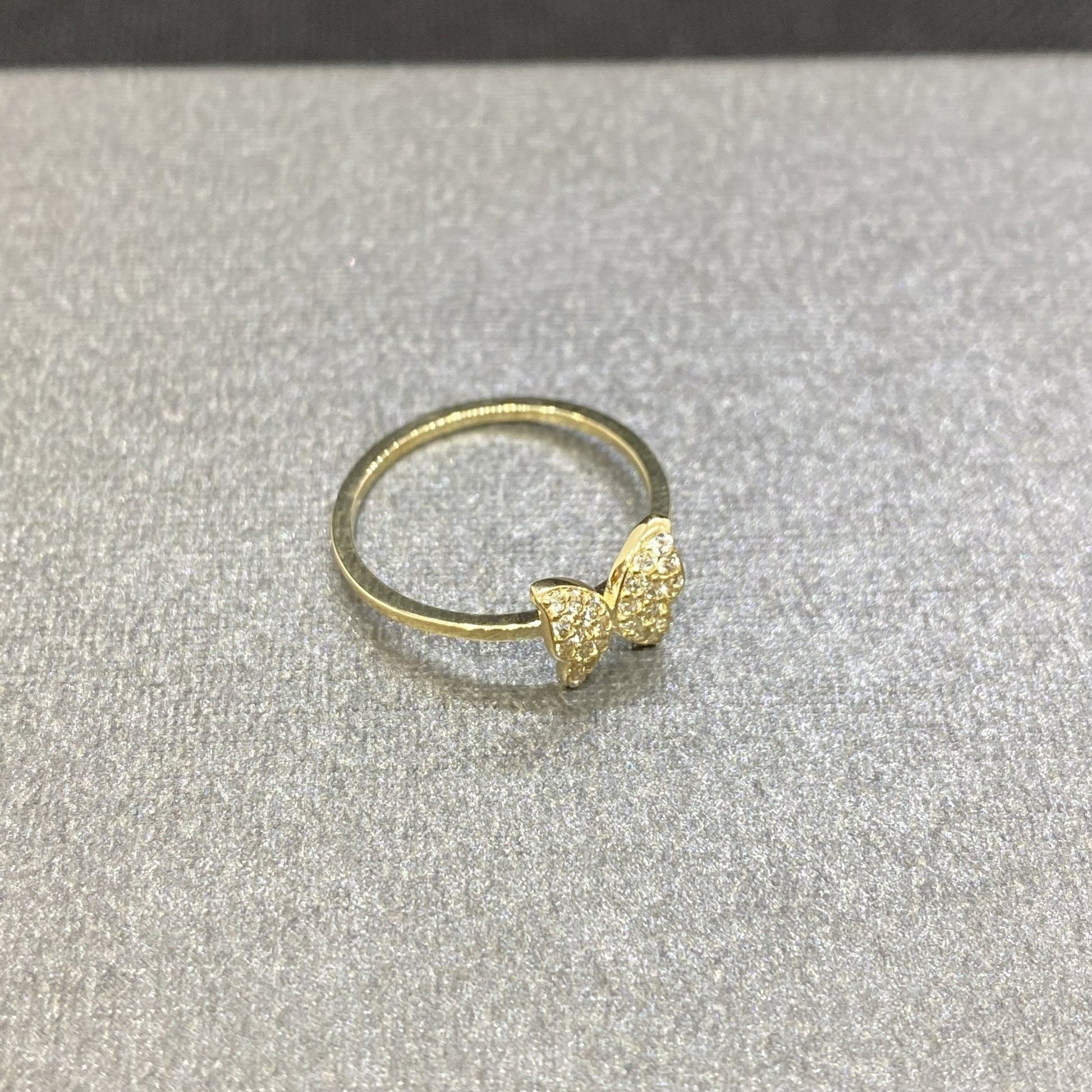 14K Real Solid Gold Butterfly Ring for Women ,14K Gold Stackable Ring ,14K Gold Butterfly Ring , CZ Butterfly Stacking Ring, Xmas Gifts for Her