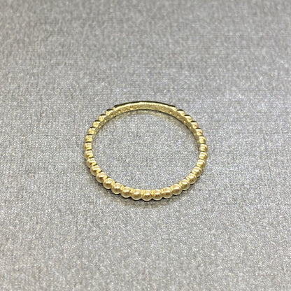 14K Real Solid Gold Dot Ring for Women , Dainty Beaded Ring , 14K Gold Stackable Ring , 14K Solid Yellow Gold Ring , Mother's Day Gift