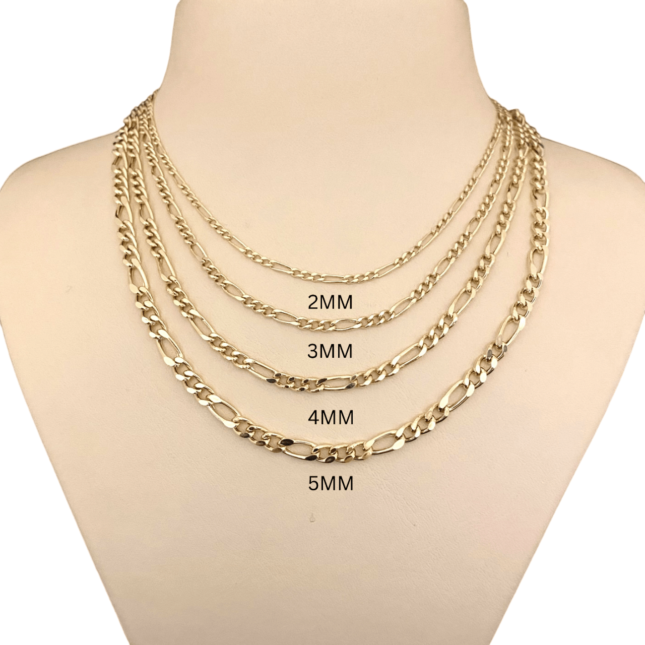 14K Real Solid Gold Figaro Necklace , Figaro Chain Necklace with Turquoise Birthstone , Link Necklace , Gold Chain Necklace for Men Women