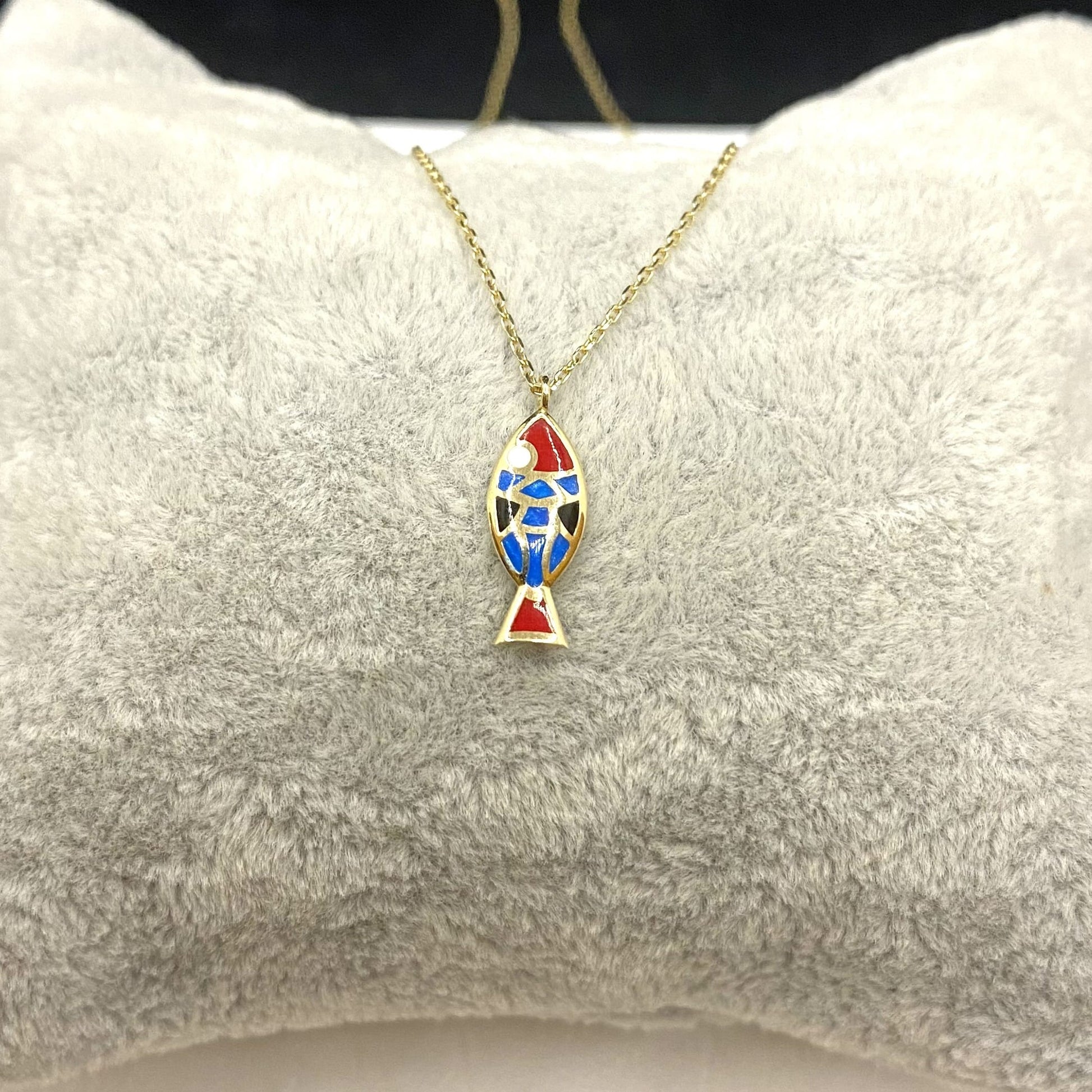 14K Real Solid Gold Fish Necklace for Women , Fish Jewelry ,Fish Pendant ,Fish Gifts , Gold Charm Necklaces , Sea Necklace ,Birthday Gifts