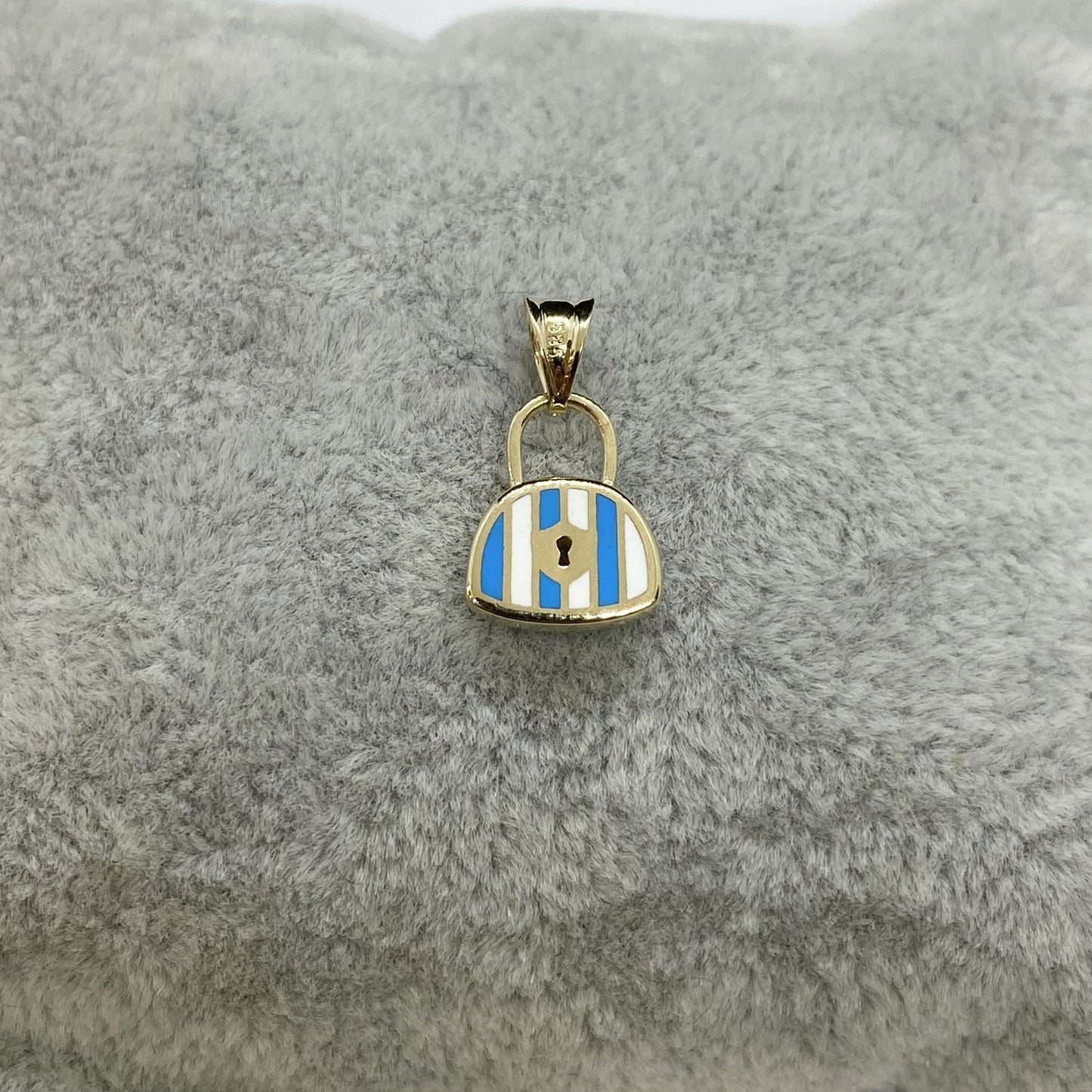 14K Real Solid Gold Handbag Pendant Necklace for Women , Dainty Bag Gold Necklace , Handmade Jewelry , Traveler jewelry, Birthday gift for her mom