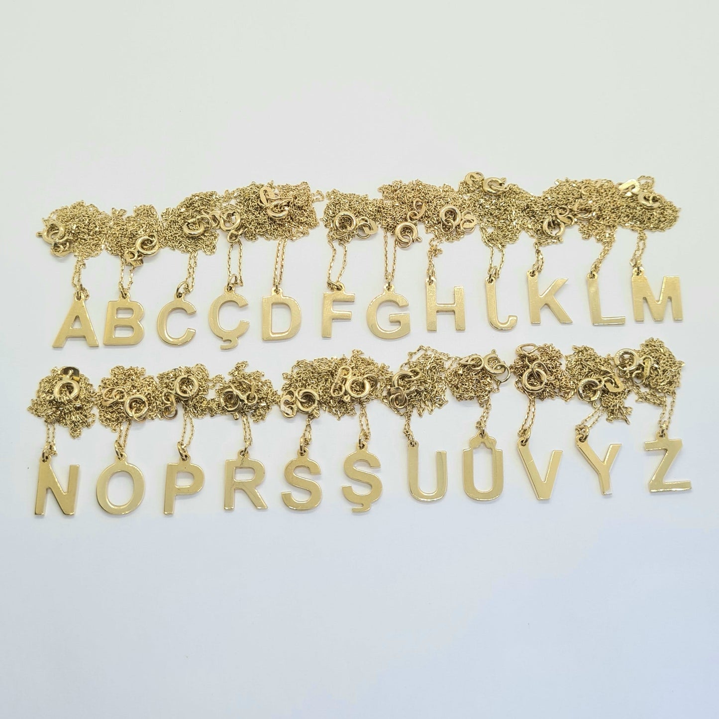 14K Real Solid Gold Initial Necklace , Personalized Gifts , Initial Pendant , Custom Initial Necklace Gold , Gold Letter Necklace for Women