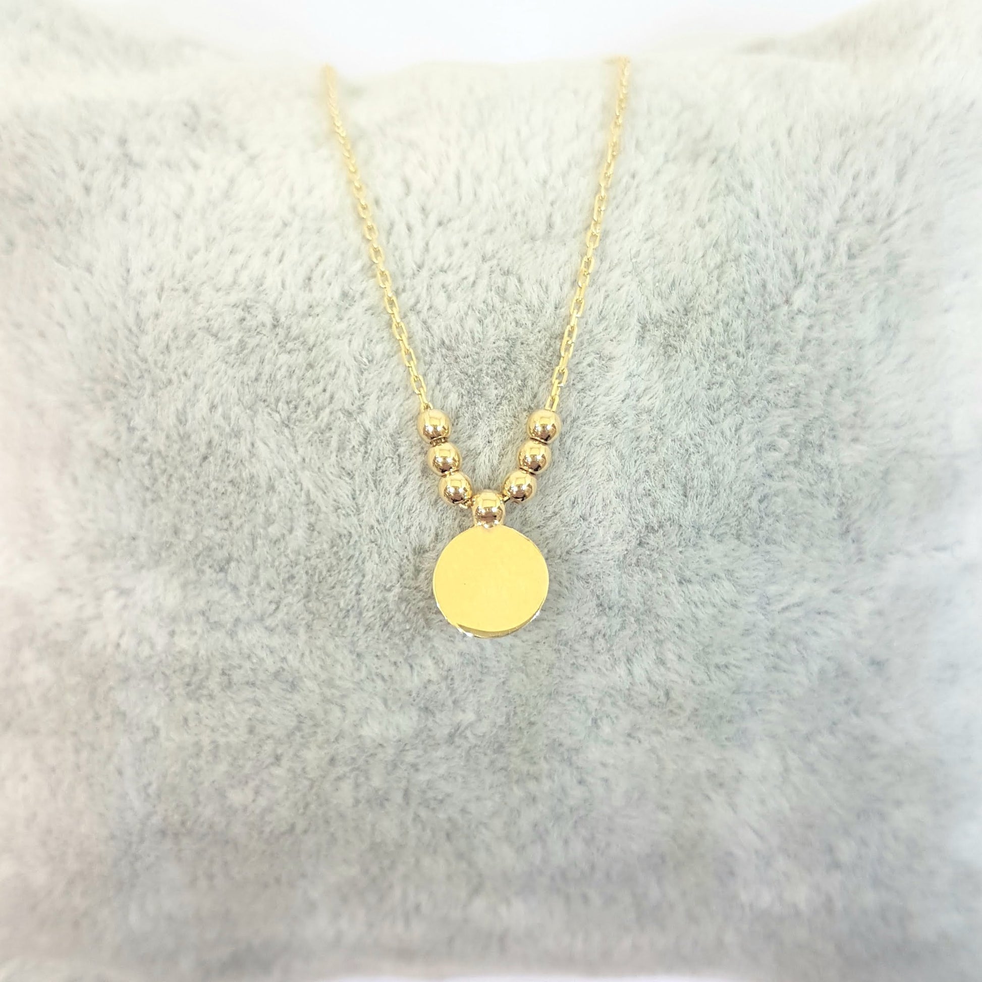 14K Real Solid Gold Lucky Evil Eye with Three Balls Blue Eyes Pendant Necklace for Women Turkish birthday gift