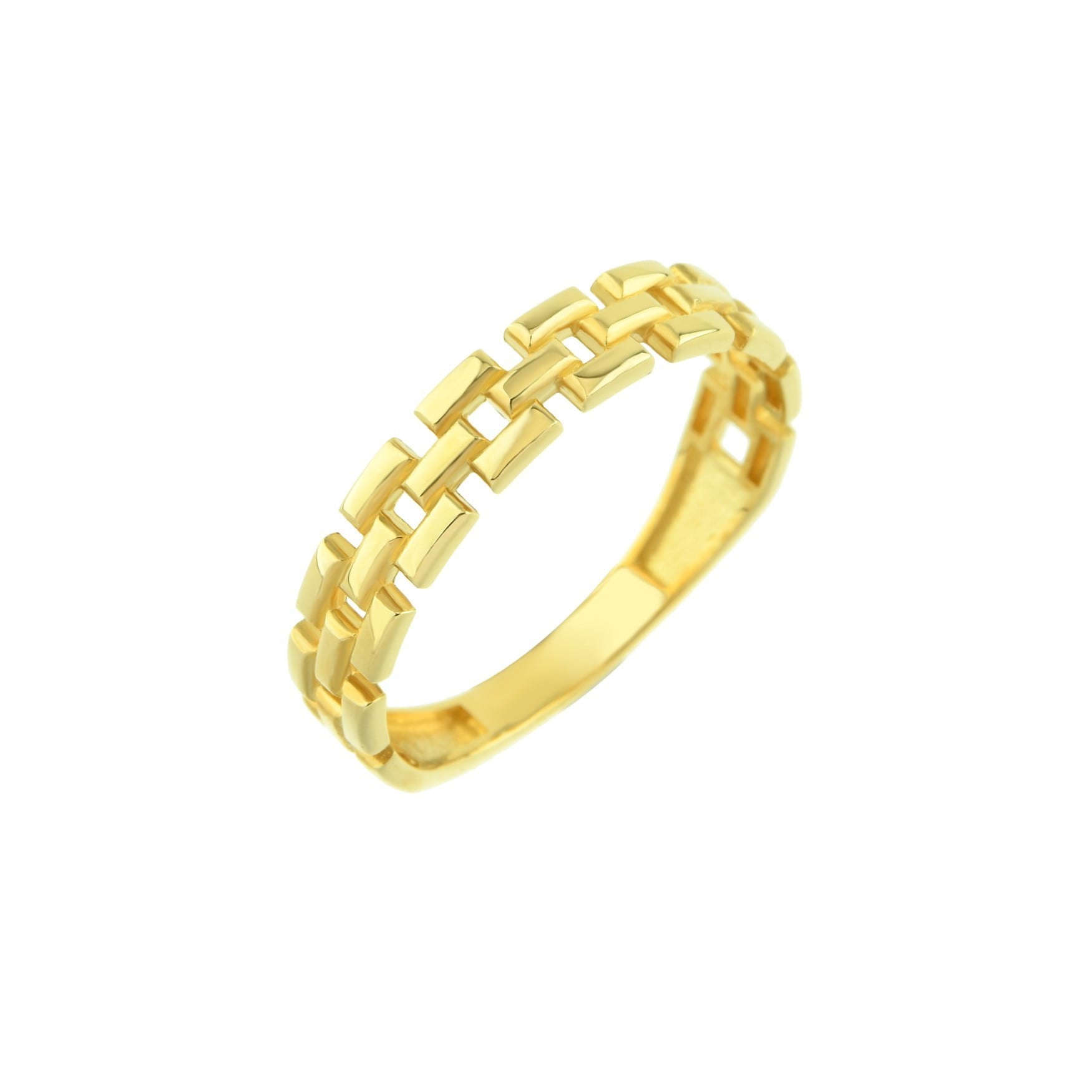 14K Real Solid Gold Stacking Band Ring for Women