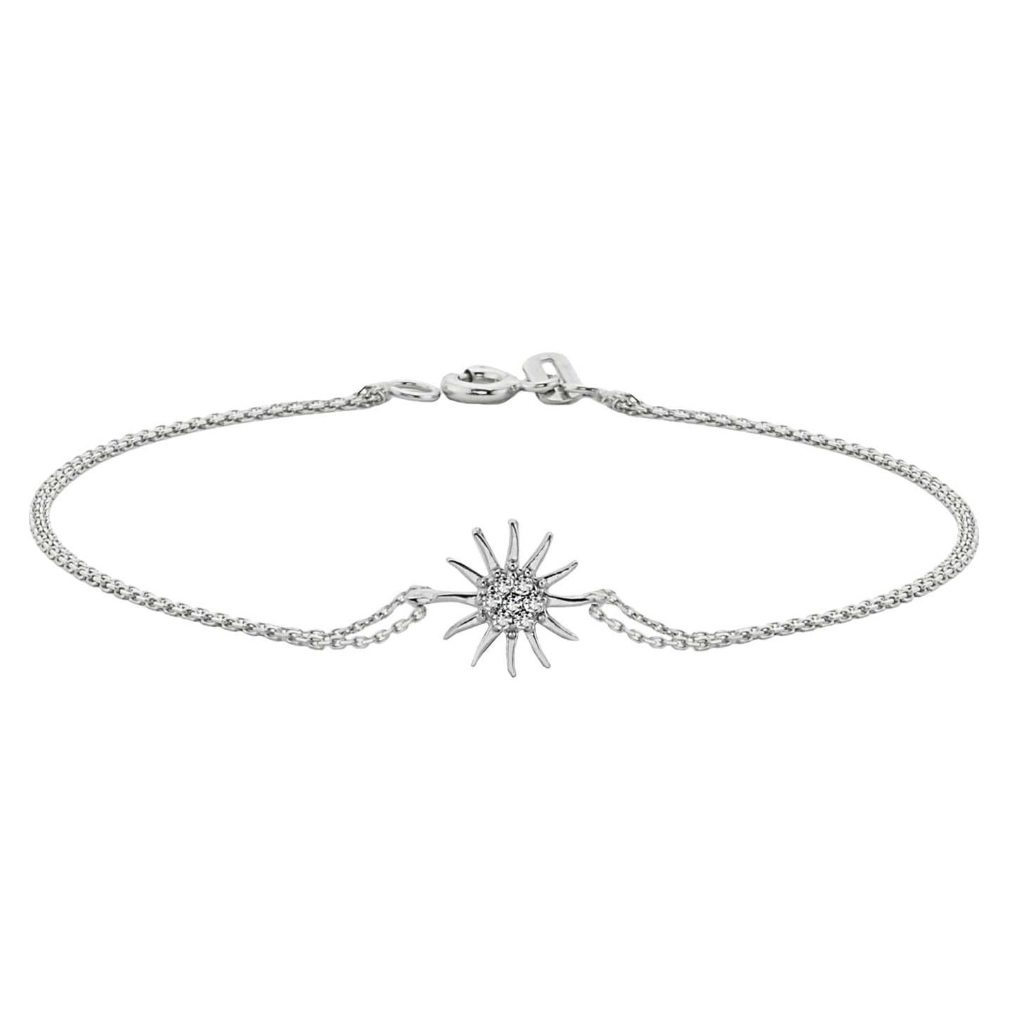 14K real solid gold sun bracelet for women , birthday gift, christmas gift