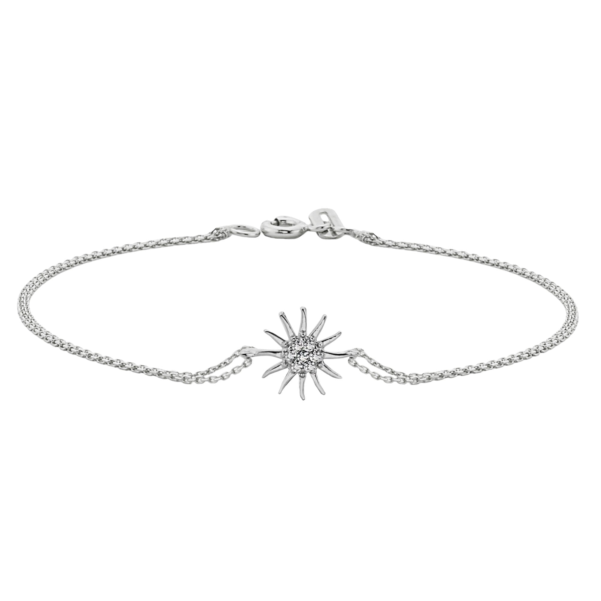 14K real solid gold sun bracelet for women , birthday gift, christmas gift