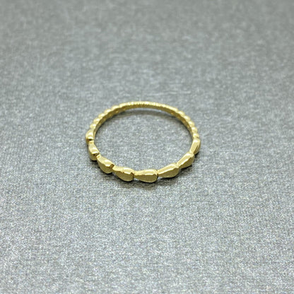 14K Real Solid Gold Teardrop Dotted Ring for Women , Dainty Rings , Birthday gift for her