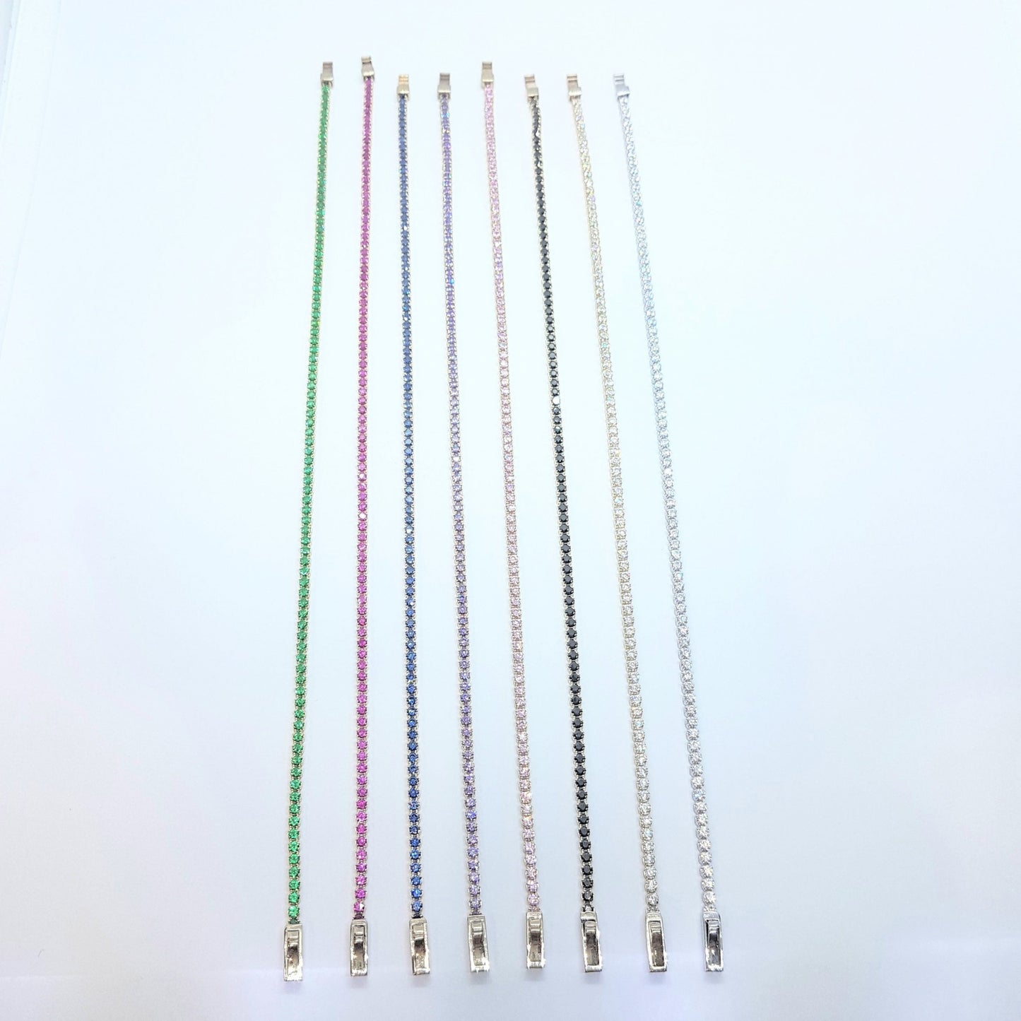 14K Real Solid Gold Tennis Bracelet for Women , CZ Eternity Tennis Bracelet