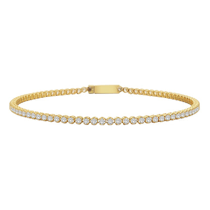 14K Real Solid Gold Tennis Bracelet for Women , CZ Eternity Tennis Bracelet , Tennis Bracelet Cubic Zirconia Multicolor , Gift for Her