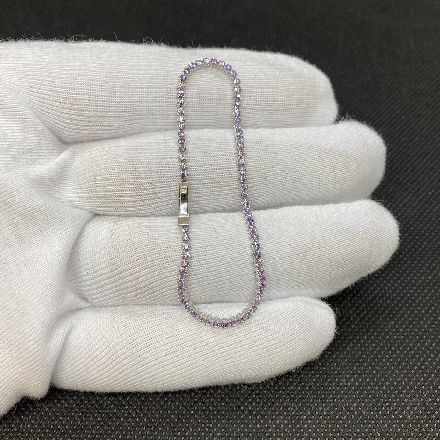 14K Real Solid Gold Tennis Bracelet for Women | CZ Eternity Tennis Bracelet for Her, Anniversary Gift