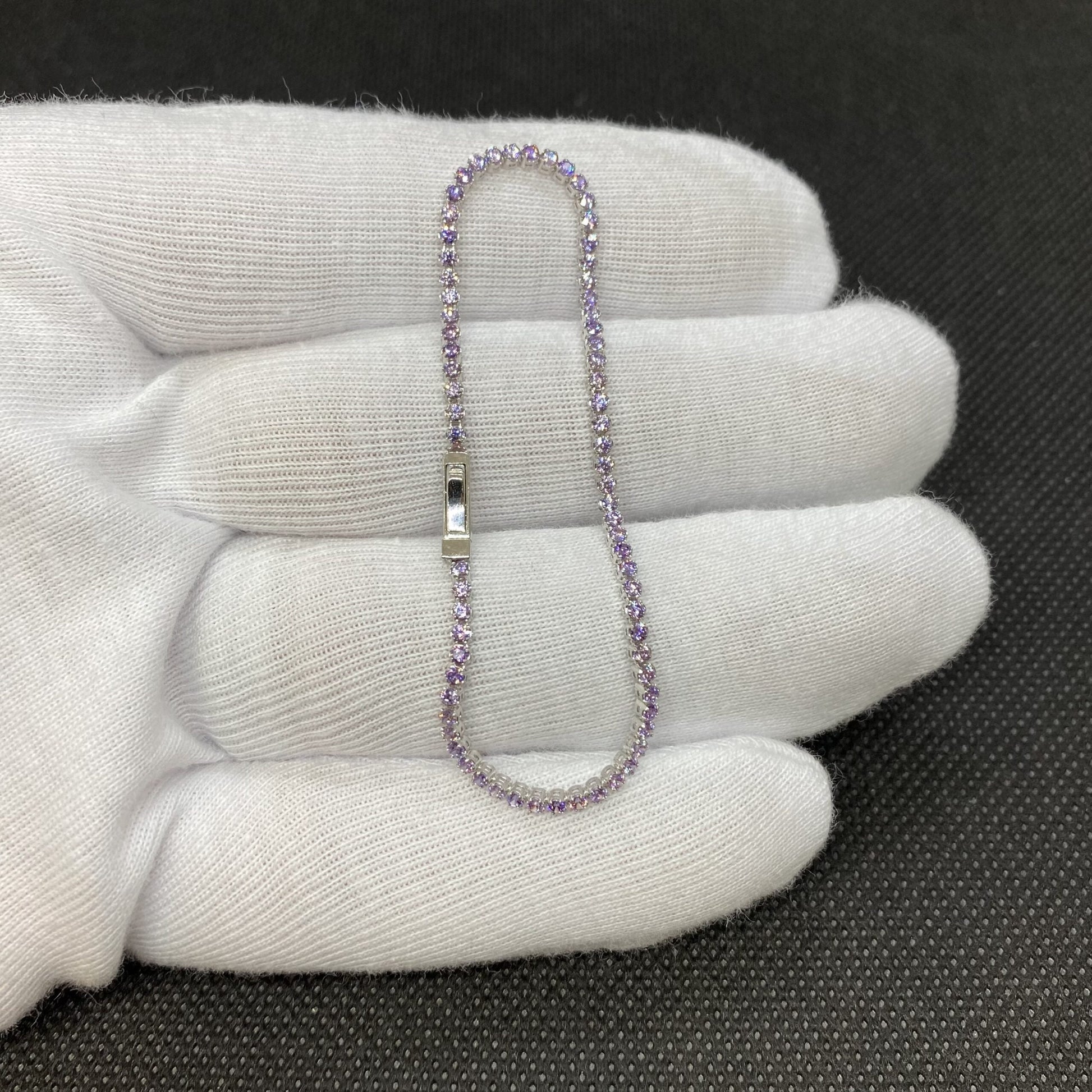 14K Real Solid Gold Tennis Bracelet for Women | CZ Eternity Tennis Bracelet for Her, Anniversary Gift