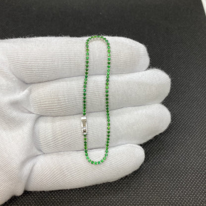 14K Real Solid Gold Tennis Bracelet for Women | CZ Eternity Tennis Bracelet for Her, Best Birthday Gift