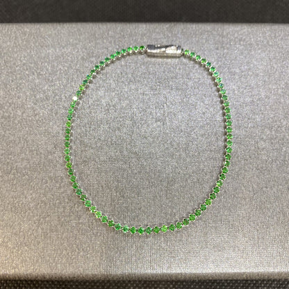 14K Real Solid Gold Tennis Bracelet for Women | CZ Eternity Tennis Bracelet for Her, Christmas Gift