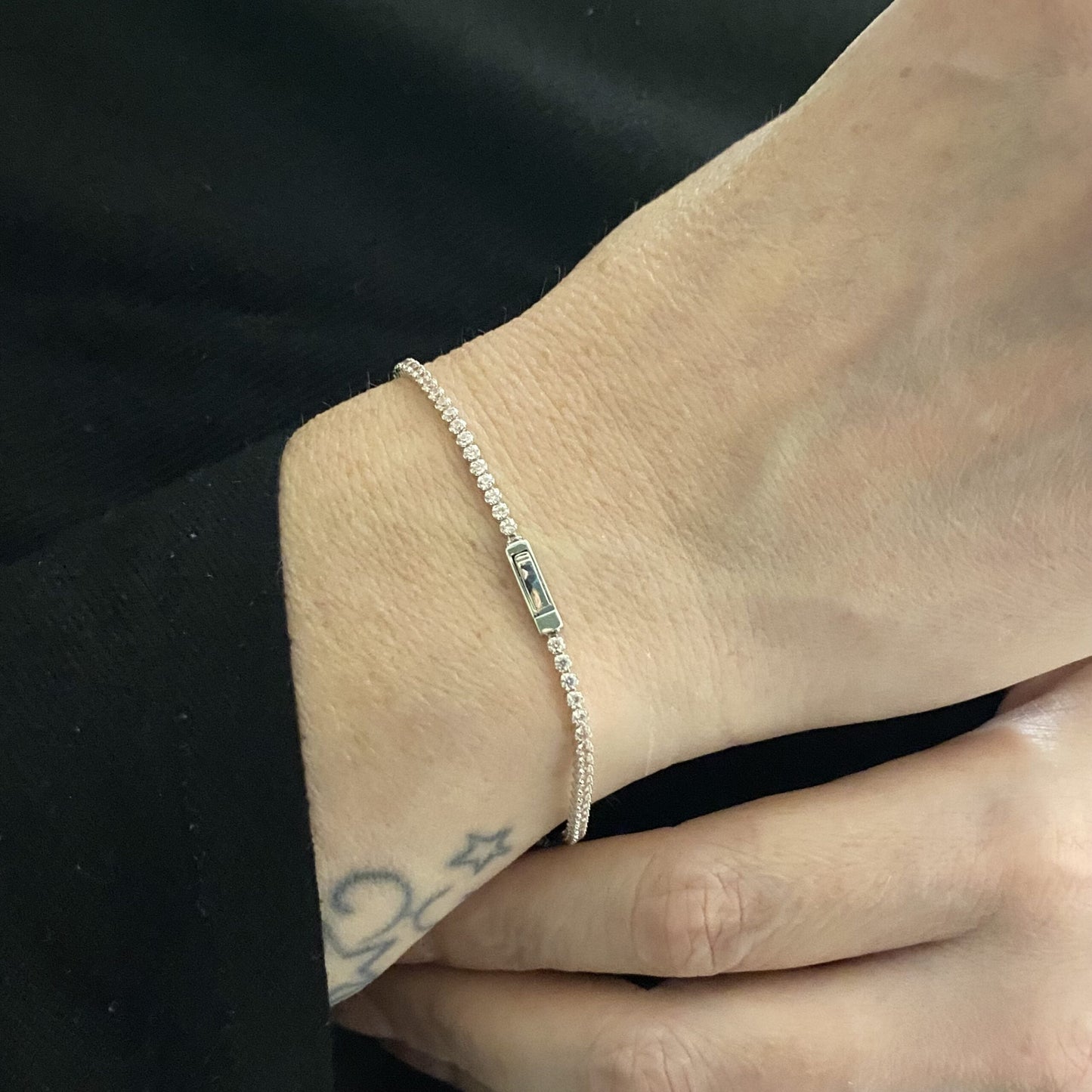 14K Real Solid Gold Tennis Bracelet for Women | CZ Eternity Tennis Bracelet for Her, Christmas Gift