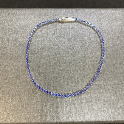 14K Real Solid Gold Tennis Bracelet for Women | CZ Eternity Tennis Bracelet for Her, Valentine's day gift