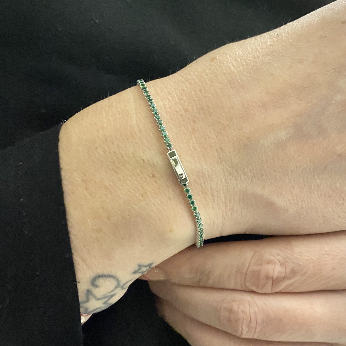 14K Real Solid Gold Tennis Bracelet for Women | CZ Eternity Tennis Bracelet for Her, birthday gift