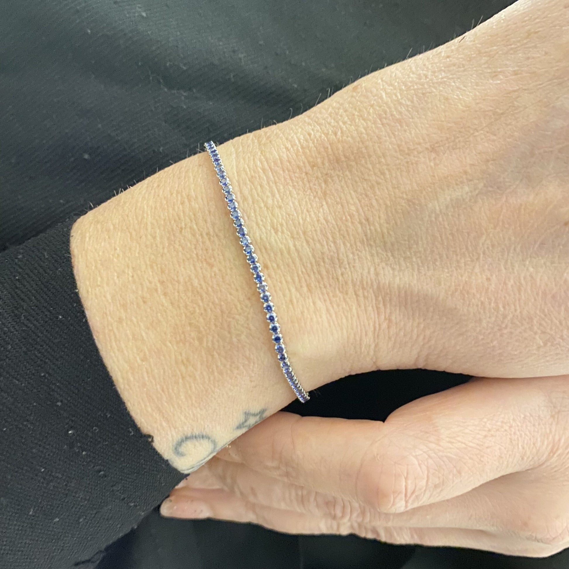 14K Real Solid Gold Tennis Bracelet for Women | CZ Eternity Tennis Bracelet for Her, christmas gift