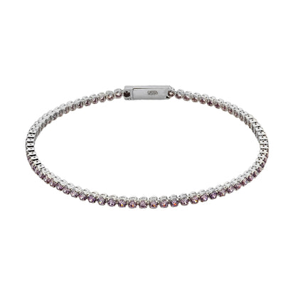 14K Real Solid Gold Tennis Bracelet for Women | CZ Eternity Tennis Bracelet for Her