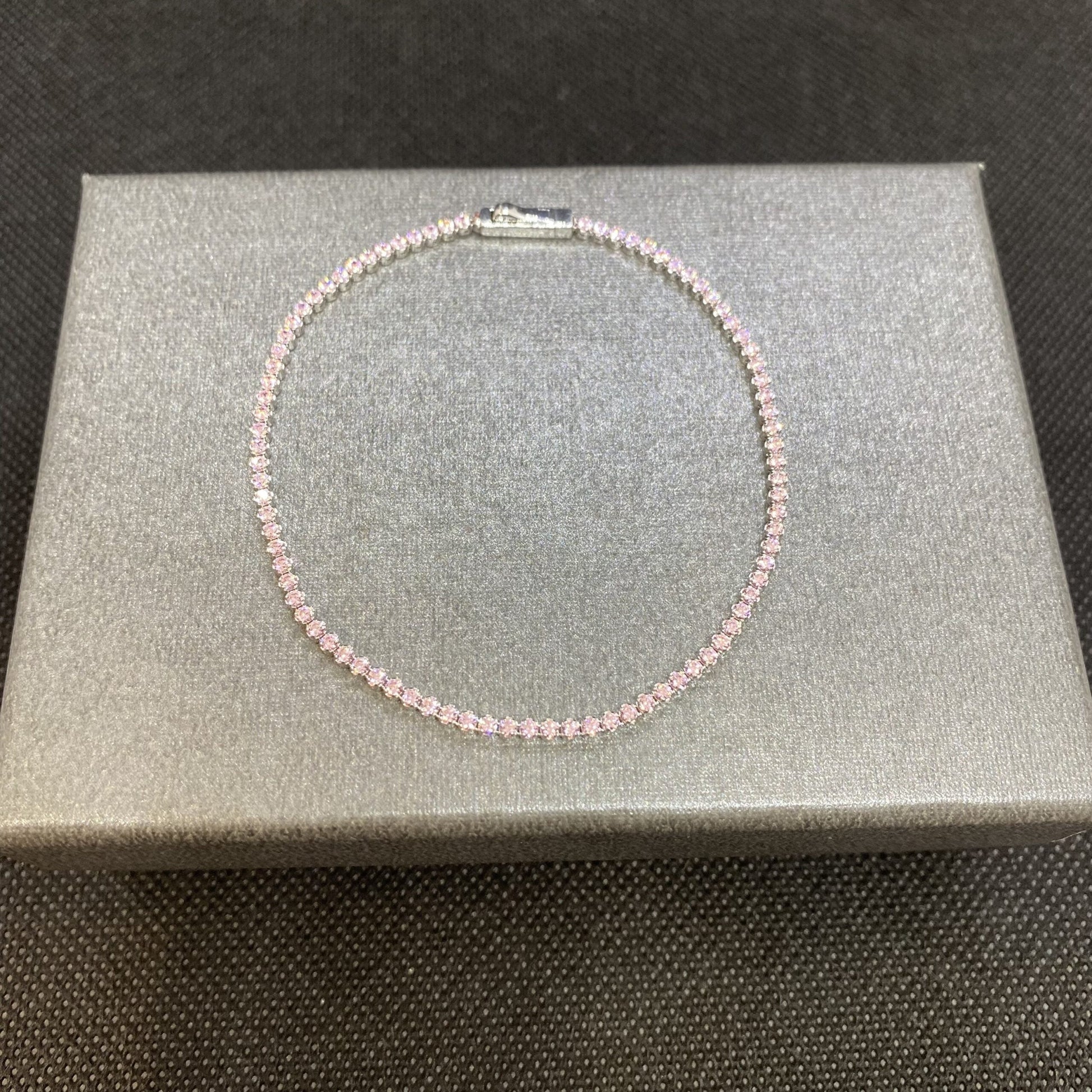 14K Real Solid Gold Tennis Bracelet for Women | CZ Eternity Tennis Bracelet for Her, gift for mom