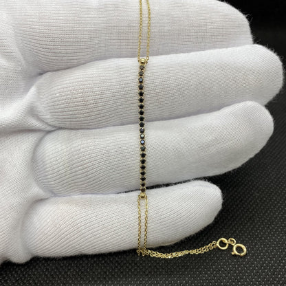 14K Real Solid Gold Tennis Bracelet for Women | CZ Tennis Bracelet birthday gift