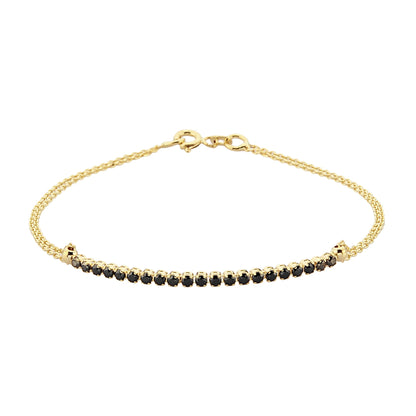 14K Real Solid Gold Tennis Bracelet for Women | CZ Tennis Bracelet birthday gift