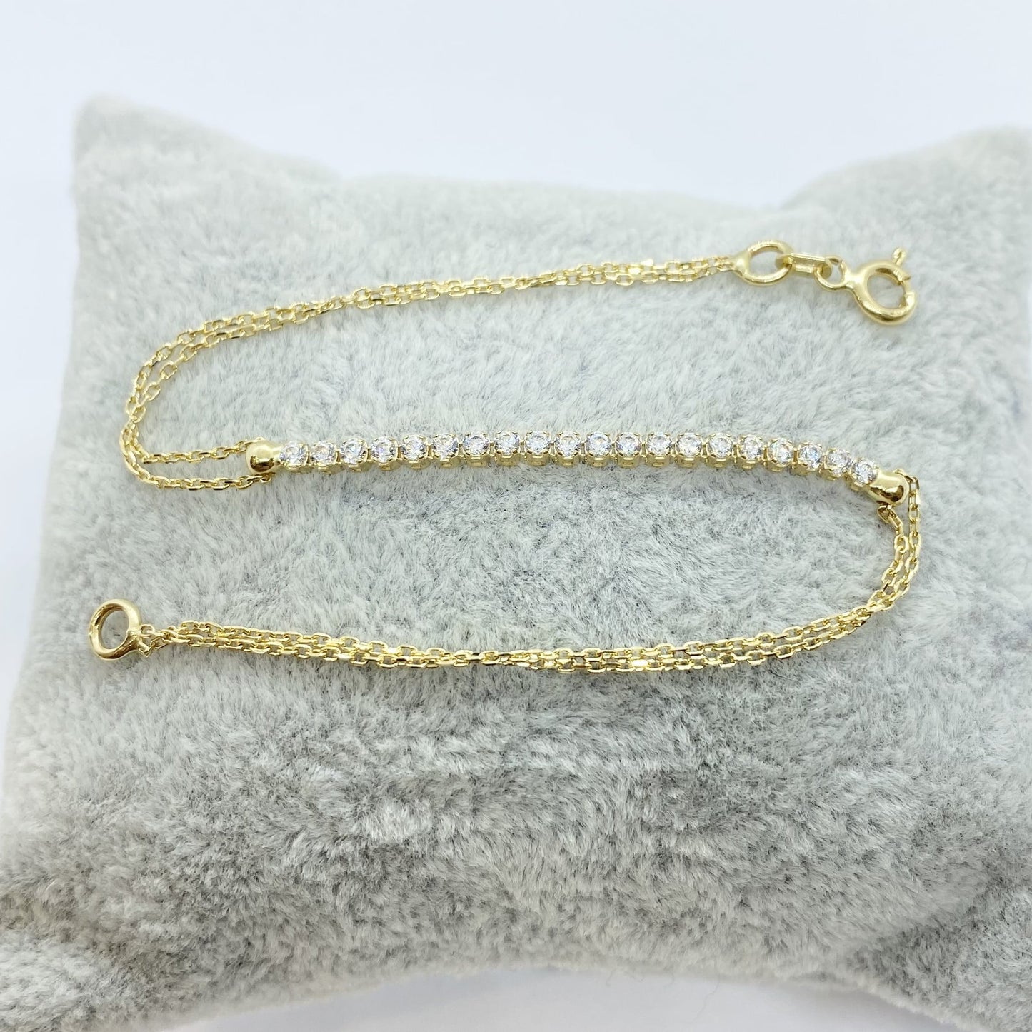 14K Real Solid Gold Tennis Bracelet for Women | CZ Tennis Bracelet birthday gift