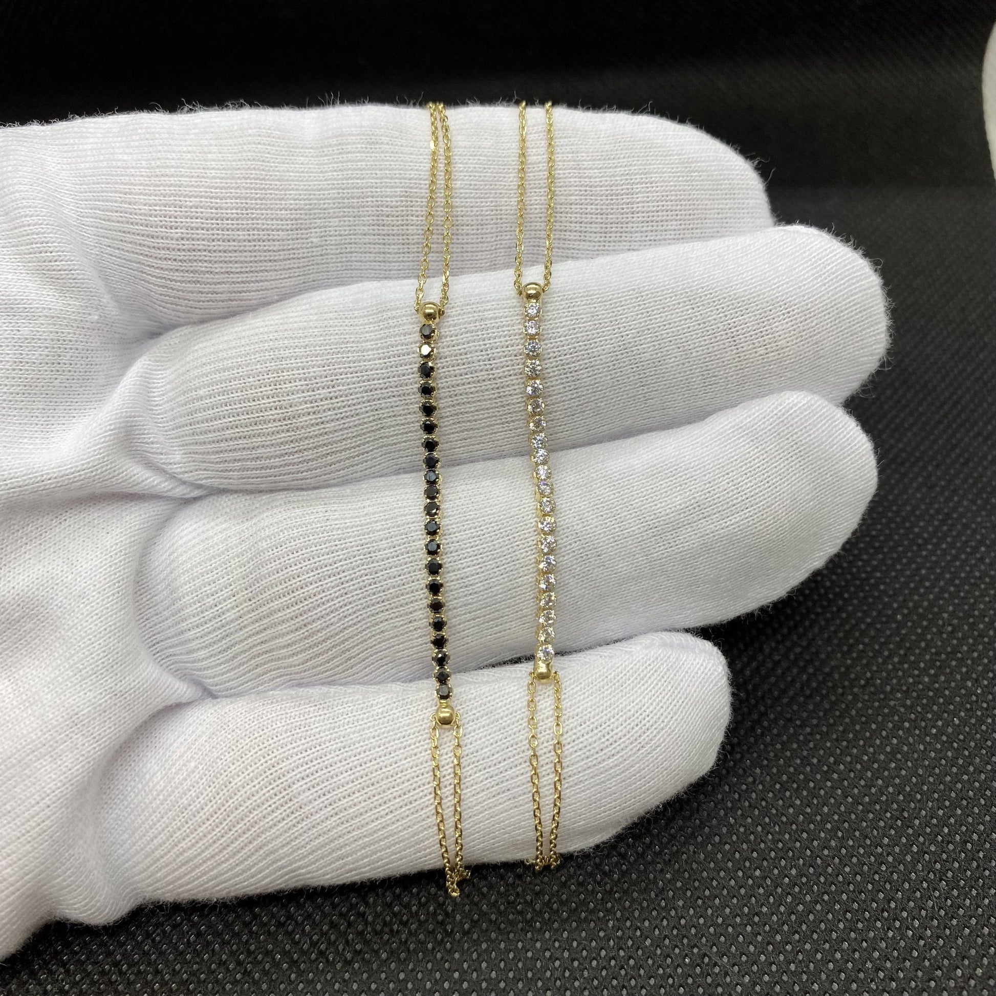 14K Real Solid Gold Tennis Bracelet for Women | CZ Tennis Bracelet birthday gift