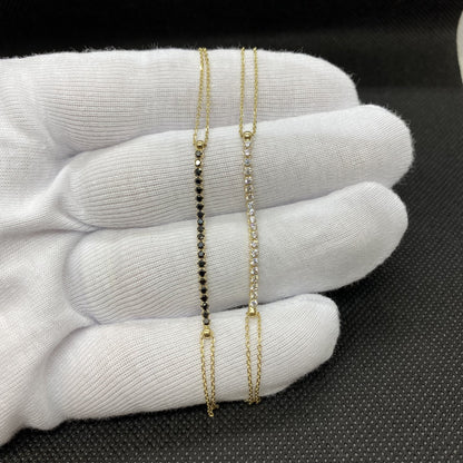 14K Real Solid Gold Tennis Bracelet for Women | CZ Tennis Bracelet birthday gift