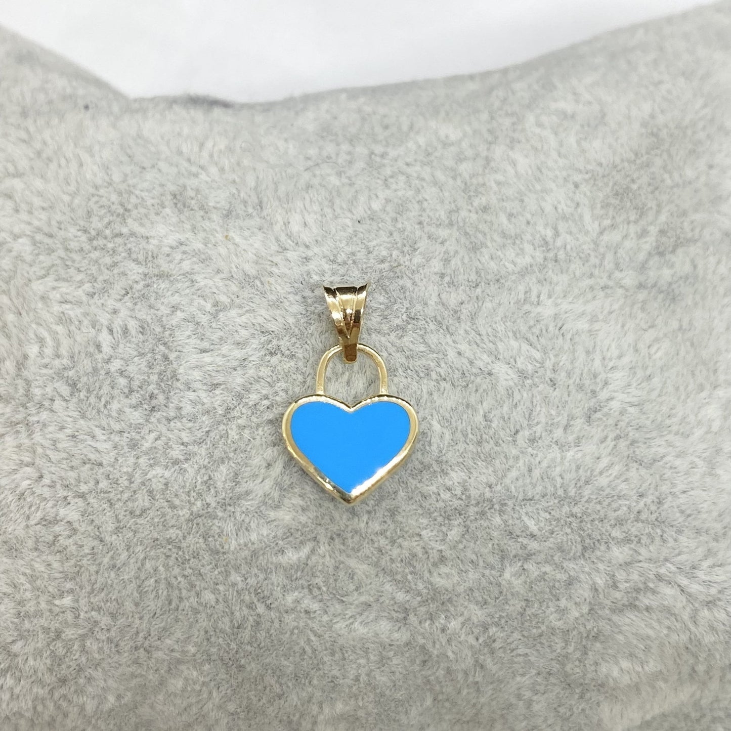 14K Real Solid Gold Turquoise Heart Necklace for Women , Gold Heart Pendant , Dainty Tiny Turquoise Heart , Minimalist Handmade Birthday Gift