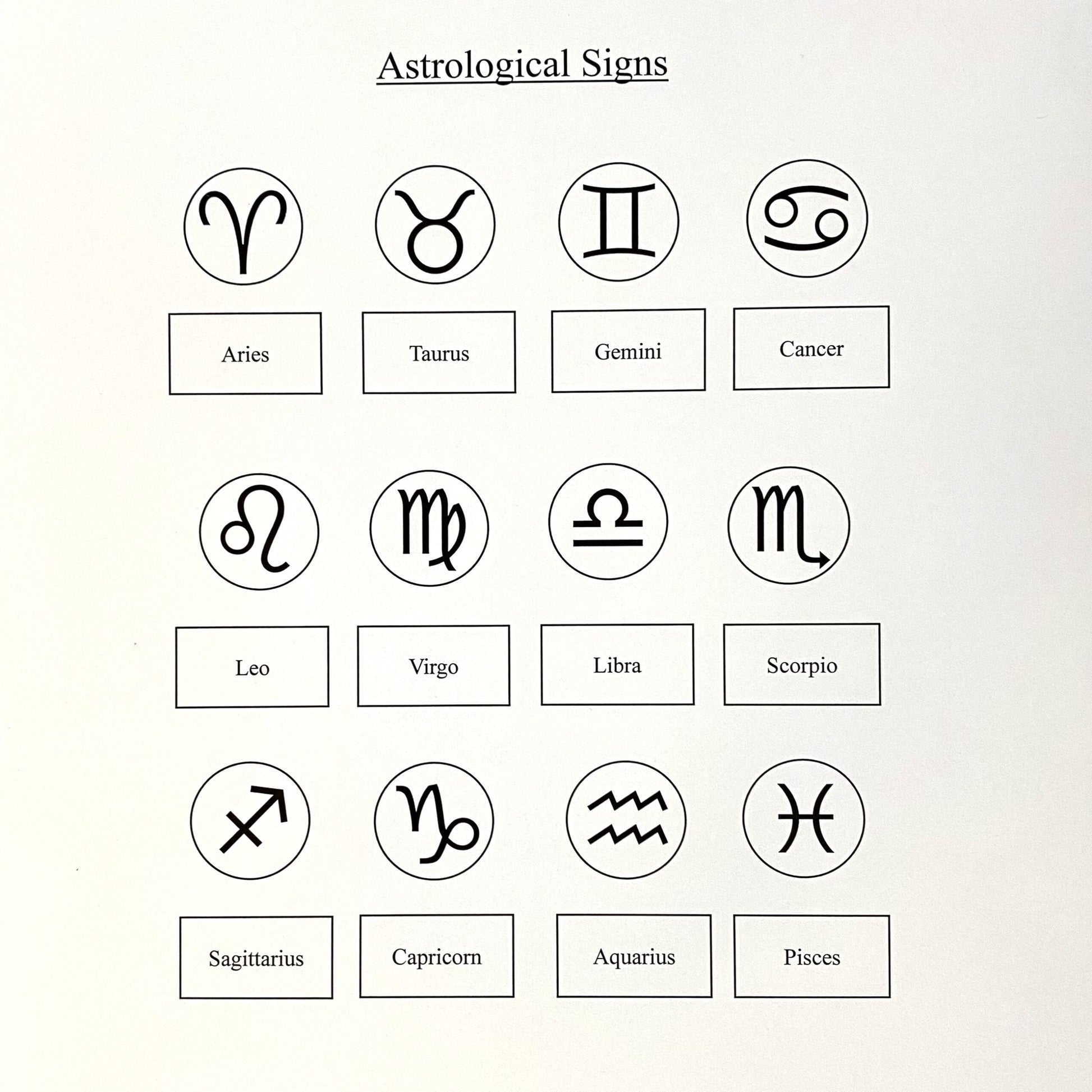 14K Real Solid Gold Zodiac Necklace, Engraved Astrology Necklace , Disc Horoscope Necklace ,Personalized Zodiac Sign Pendant