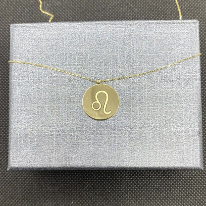 14K Real Solid Gold Zodiac bracelet, Engraved Astrology bracelet , Disc Horoscope bracelet ,Personalized Jewelry