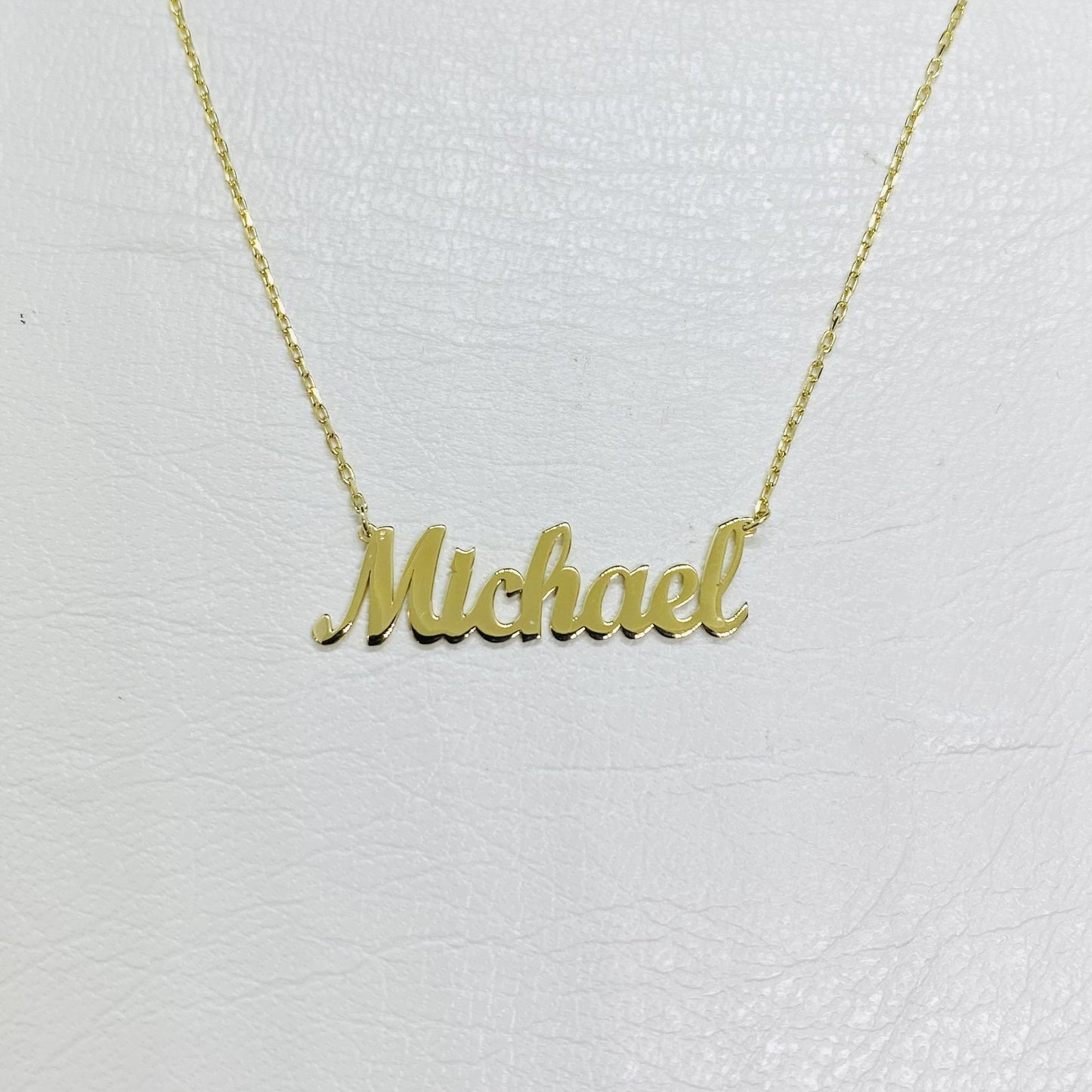 14K Real Solid Name Necklace , Nameplate Necklace , Customized Name Necklace , Dainty Personalized Gift, Birthday Christmas Gift for her