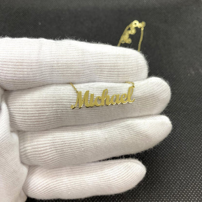 14K Real Solid Name Necklace , Nameplate Necklace , Customized Name Necklace , Dainty Personalized Jewelry, Birthday Gift for mom