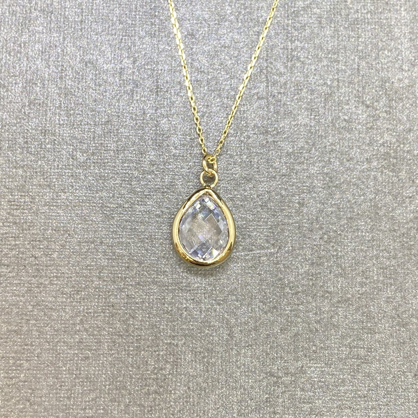 14K Solid Gold April Birthstone Necklace for Women, Charm Necklace, Boho Necklace, April Birthday Gift , Mother's Day gift , Birthday gift for mom