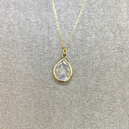 14K Solid Gold April Birthstone Necklace for Women, Charm Necklace, Boho Necklace, April Birthday Gift , Mother's Day gift , Birthday gift for mom