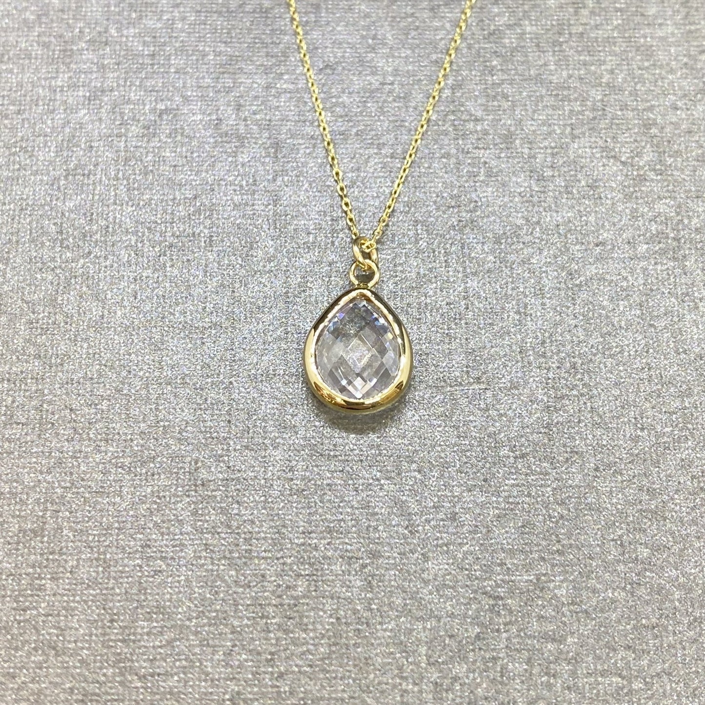 14K Solid Gold April Birthstone Necklace for Women, Charm Necklace, Boho Necklace, April Birthday Gift , Mother's Day gift , Birthday gift for mom