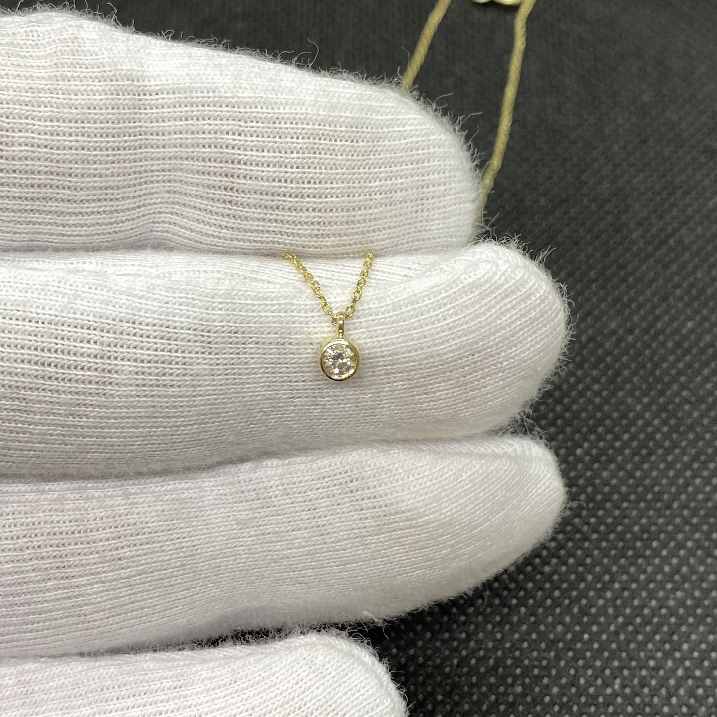 14K Solid Gold Diamond Necklace for Women , Solitaire Diamond Pendant Necklace, Minimalist Diamond Jewelry , Christmas Birthday Gift for mom